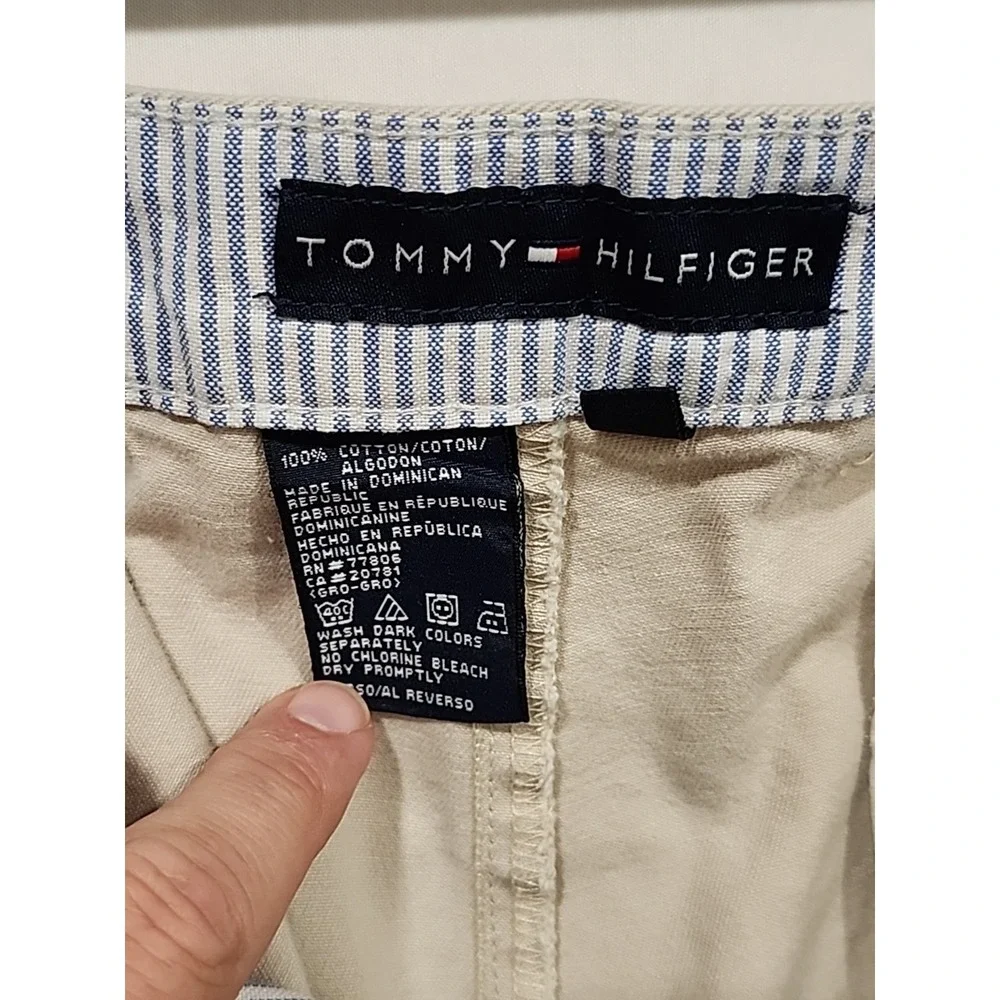 Tommy Hilfiger‎ Dress Pants Mens 36x32 Khaki, 100% Cotton Jeans 4 Pocket